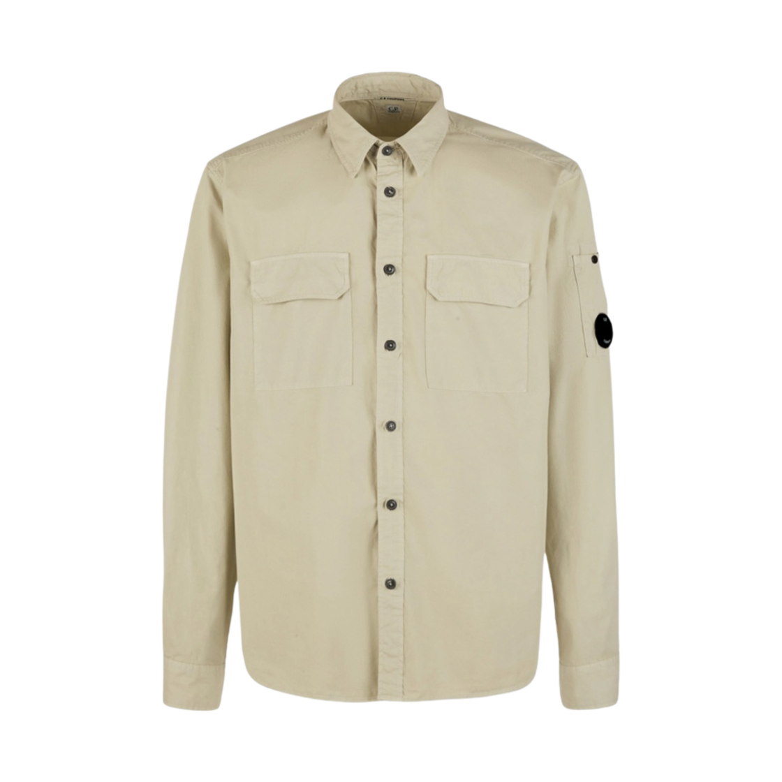 C.P. 컴퍼니 개버딘 버튼 셔츠 펠리칸 화이트 - 22FW(C.P. Company Gabardine Buttoned Shirt Pellican White - 22FW) - 1