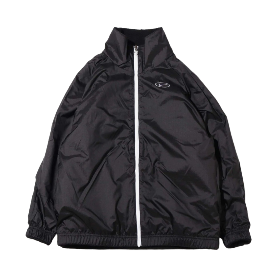 (W) 나이키 NSW 리버시블 쉐르파 스우시 자켓 블랙 화이트((W) Nike NSW Reversible Sherpa Swoosh Jacket Black White) - 3