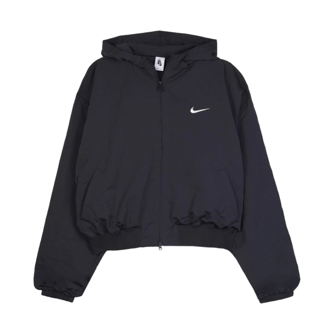 나이키 x 피어 오브 갓 봄버 후드 자켓 블랙(Nike x Fear of God Bomber Hooded Jacket Black)