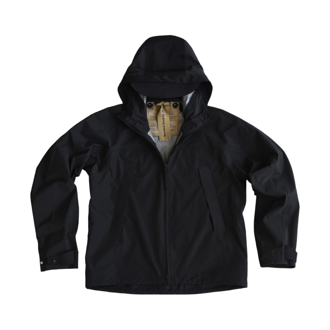 텐씨 본디드 3-레이어 아노락 블랙(Ten C Bonded 3-Layers Anorak Black)