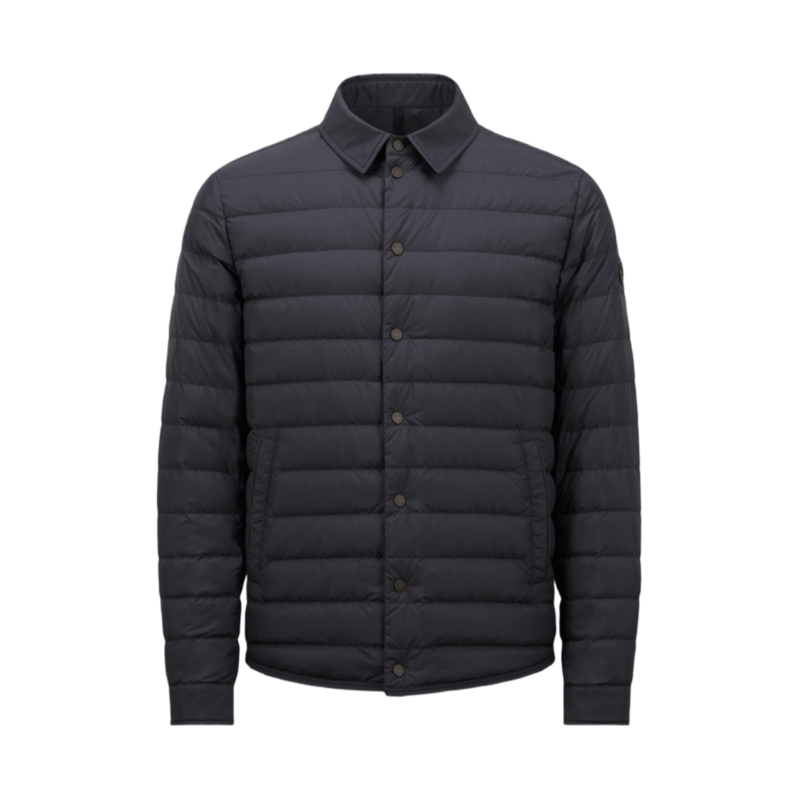 몽클레르 부르동 다운 셔츠 자켓 다크 블루 - 25SS(Moncler Bourdon Down Shirt Jacket Dark Blue - 25SS) - 1