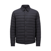 Moncler Bourdon Down Shirt Jacket Dark Blue - 25SS