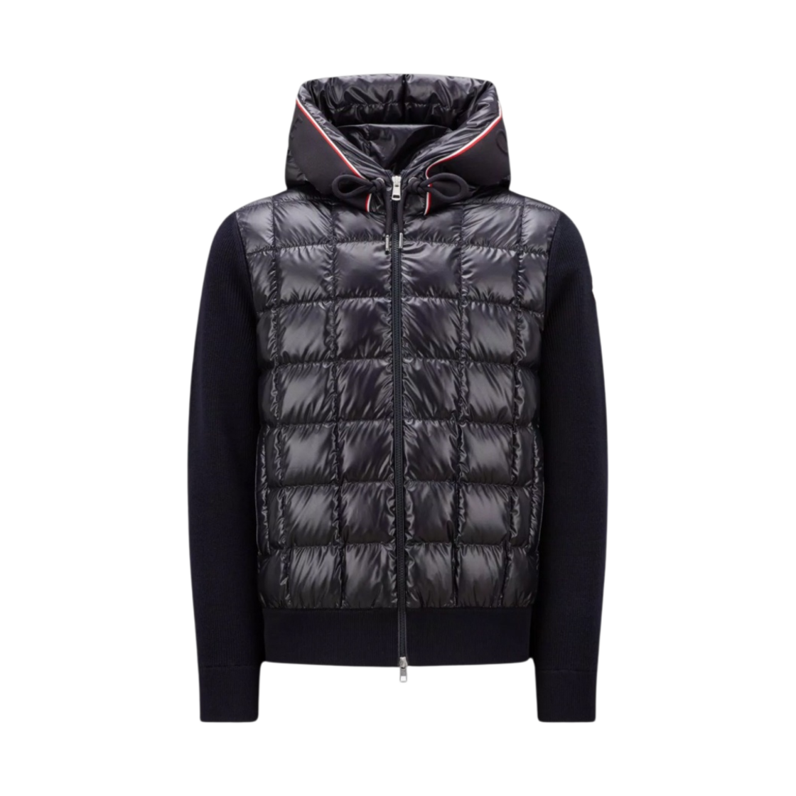 몽클레르 패딩 울 후드 네이비 블루 - 23FW(Moncler Padded Wool Hoodie Navy Blue - 23FW) - 1