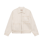 Stussy Denim Zip Work Jacket Natural
