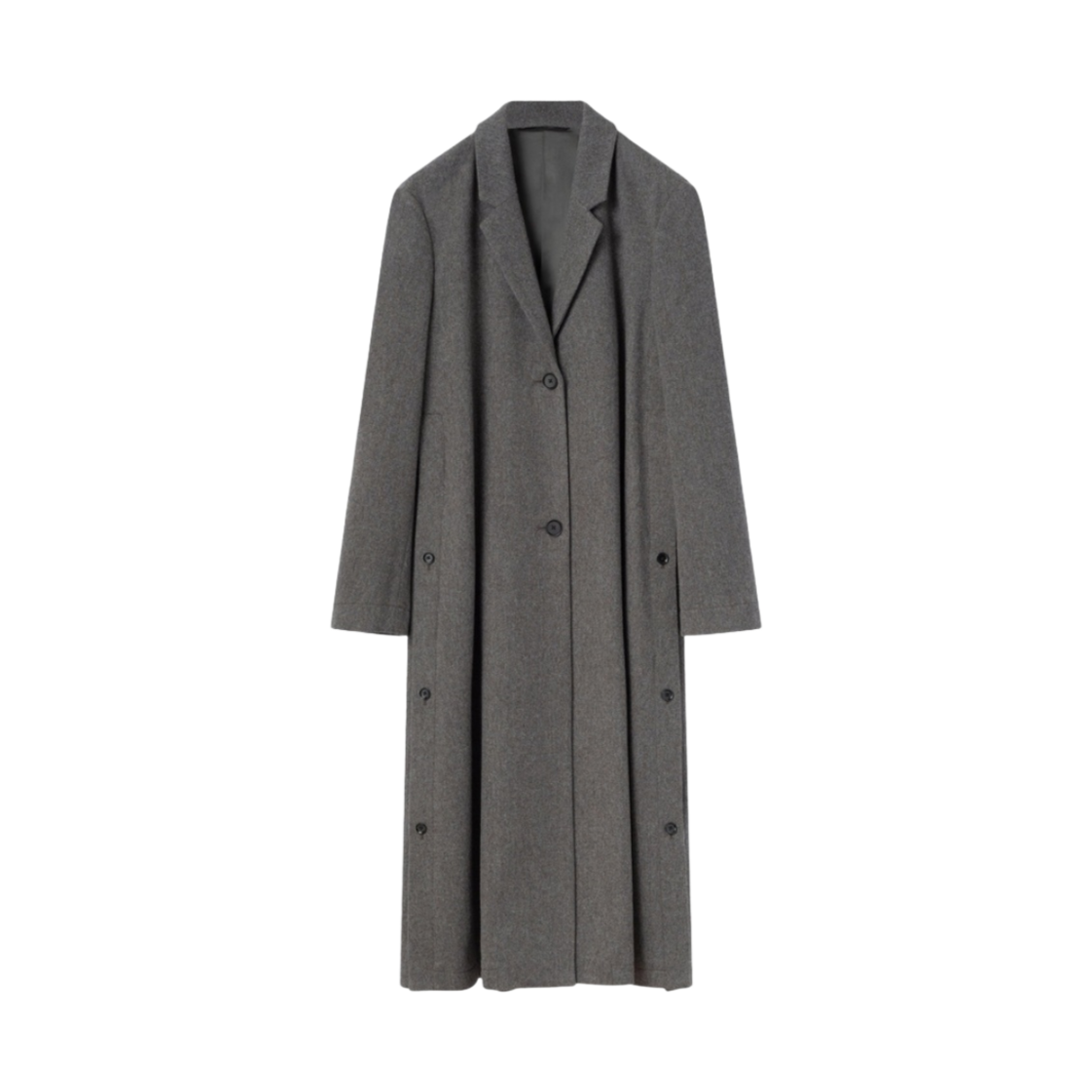 (W) 르메르 슬릿 코트 토프 그레이((W) Lemaire Coat with Slits Taupe Grey)