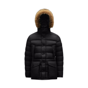 Moncler Cluny Long Down Jacket Black - 23FW