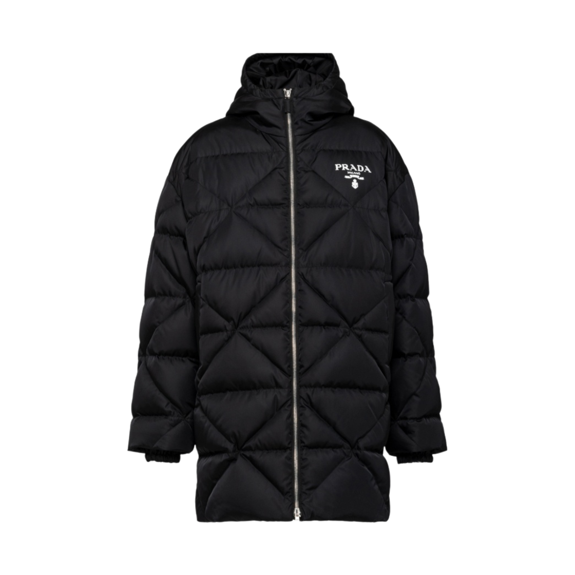프라다 리나일론 다운 코트 블랙(Prada Re-Nylon Down Coat Black)