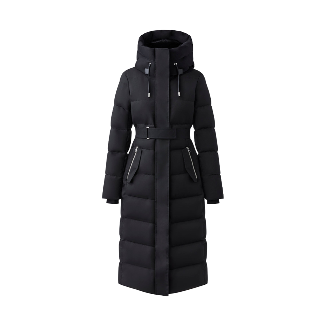 (W) 맥카지 샤일라 투인원 다운 코트 리무버블 빕 블랙((W) Mackage Shyla 2-In-1 Down Coat With Removable Bib Black)