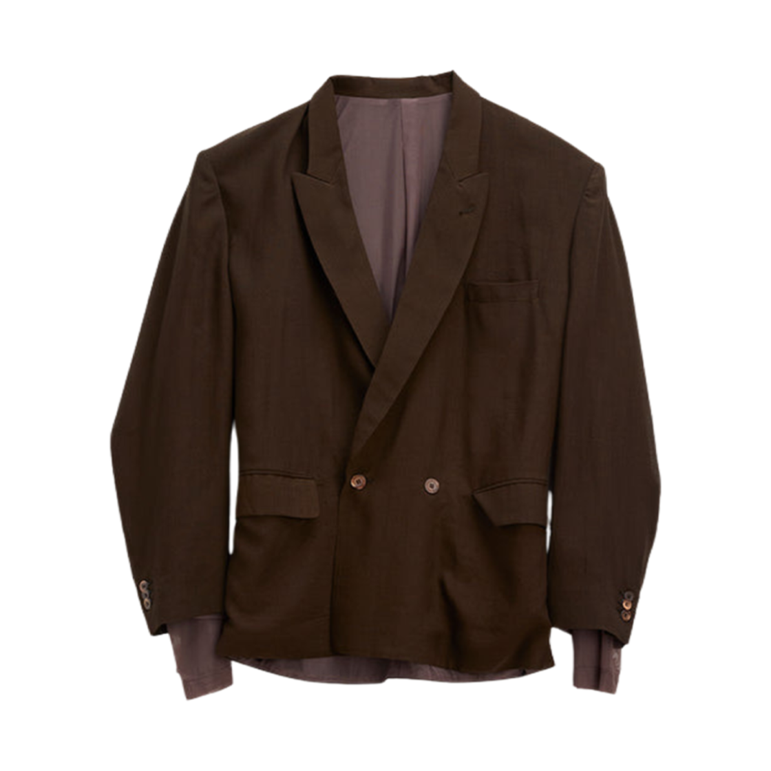 Q78011208-06 Magliano Pijamone Double Breasted Contestazione Brown