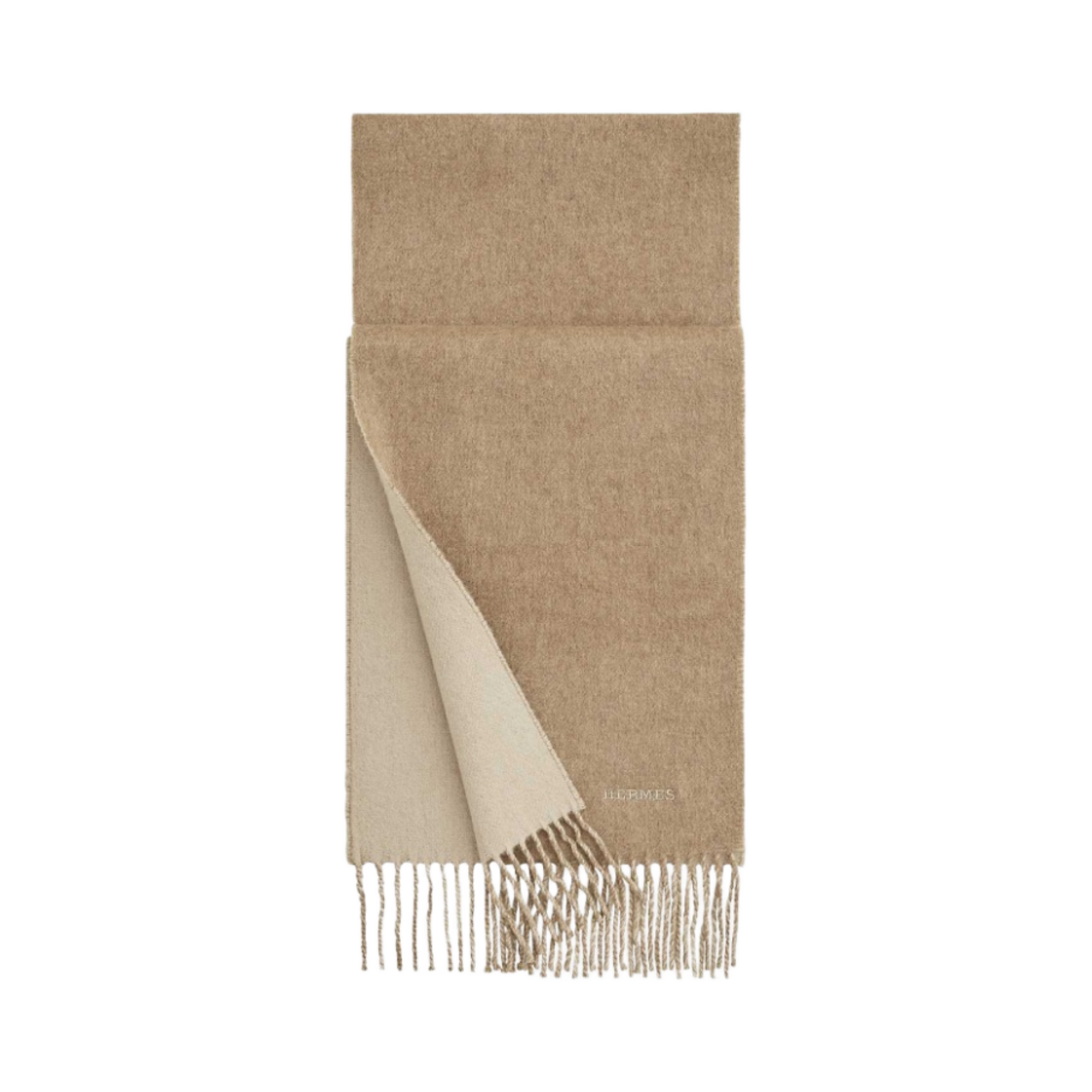 에르메스 렉토 베르소 PM 머플러 마롱 글라세 크레(Hermes Recto Verso PM Muffler Marron Glace Craie) - 1