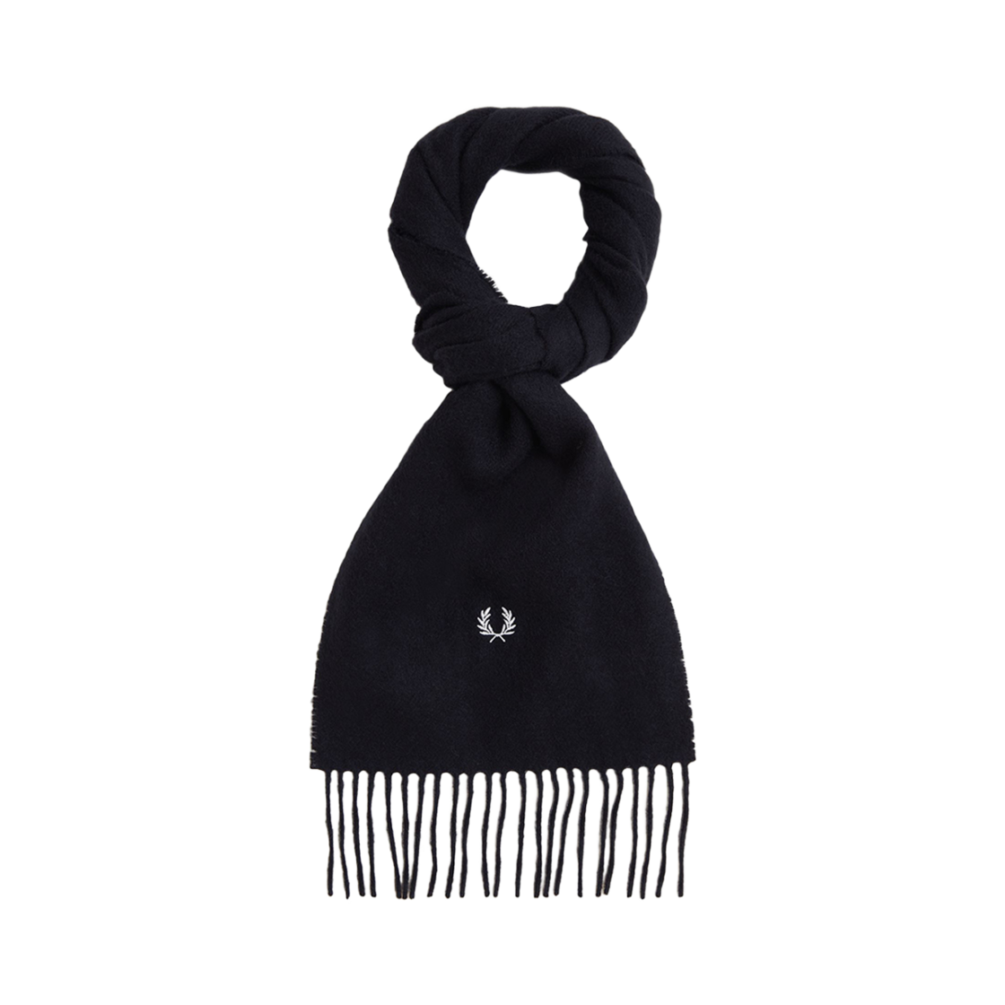 CFPU2434126-184 Fred Perry Lambswool Scarf Black