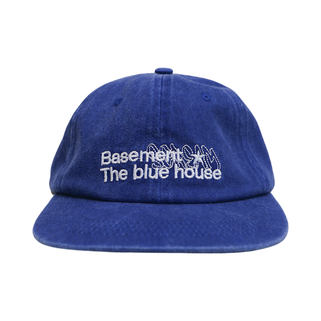 베이스크림 베이스먼트 워시드 캡 블루(Basecream Basement Washed Cap Blue)