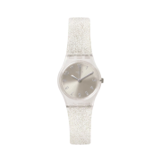 Swatch Silver Glistar Too Quartz Transparent