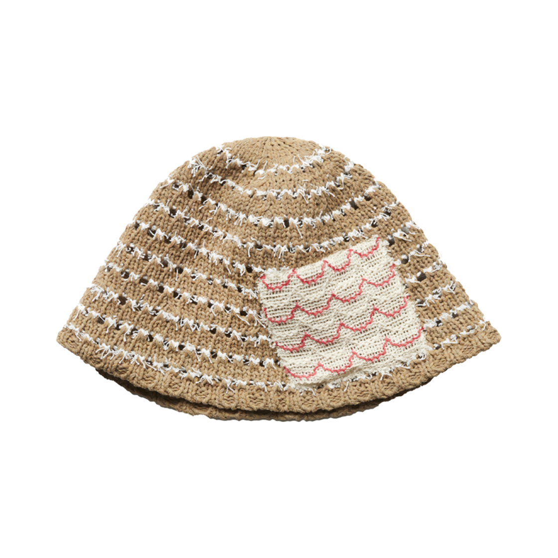더그레이티스트 웨이브 패치버킷 베이지(THE GREATEST Wave Patch Bucket Beige)
