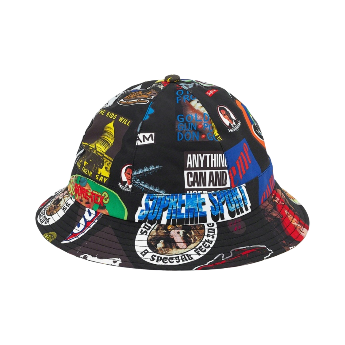 슈프림 고어텍스 벨 햇 블랙 스티커스 - 21SS(Supreme Gore-Tex Bell Hat Black Stickers - 21SS) - 2