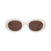 (W) Celine Triomphe 01 Sunglasses in Acetate Milky Cream