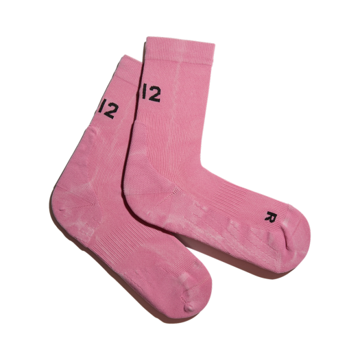 L22E0SCW309ATPK LI2 Pigment Running Crew Socks Vintage Pink