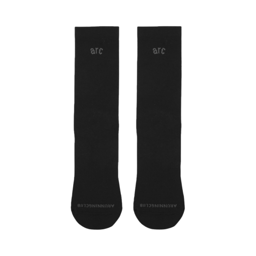 24SS-RCS-BLK ARC Run Crew Socks Black