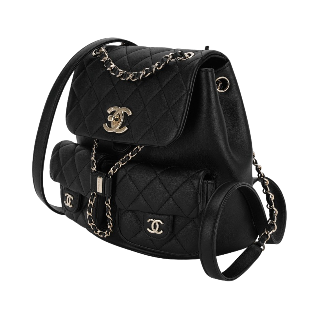 AS3860-B13026-94305 Chanel Backpack Calfskin & Gold Black - #3