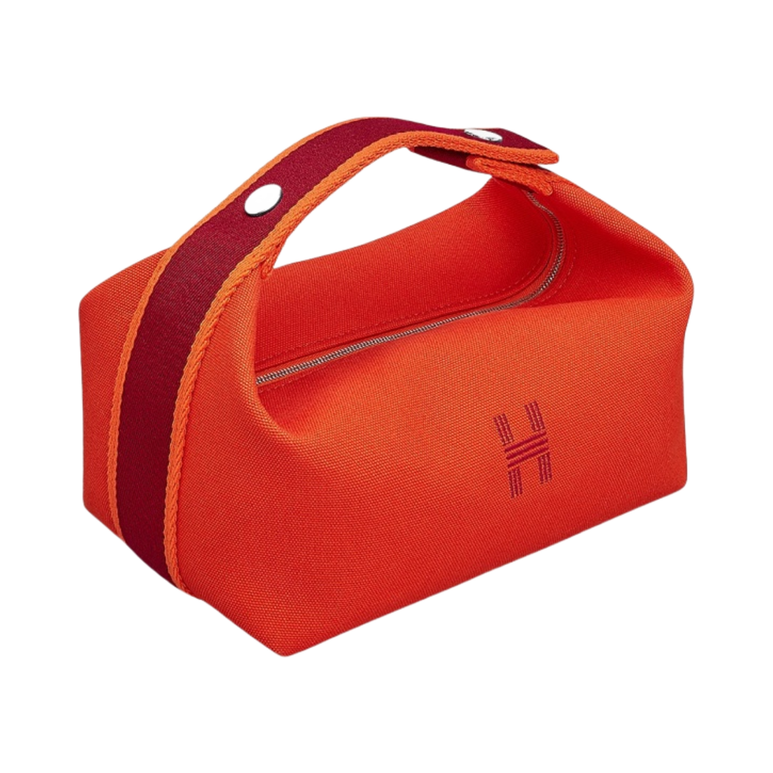 에르메스 스몰 브리드 어 브랙 케이스 캔버스 & 오랑쥬 프(Hermes Small Bride-A-Brac Case Canvas & Orange Feu)