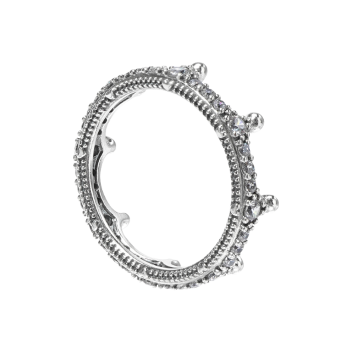 (W) 판도라 스파클링 크라운 링 스털링 실버 클리어((W) Pandora Sparkling Crown Ring Sterling Silver Clear) - 2