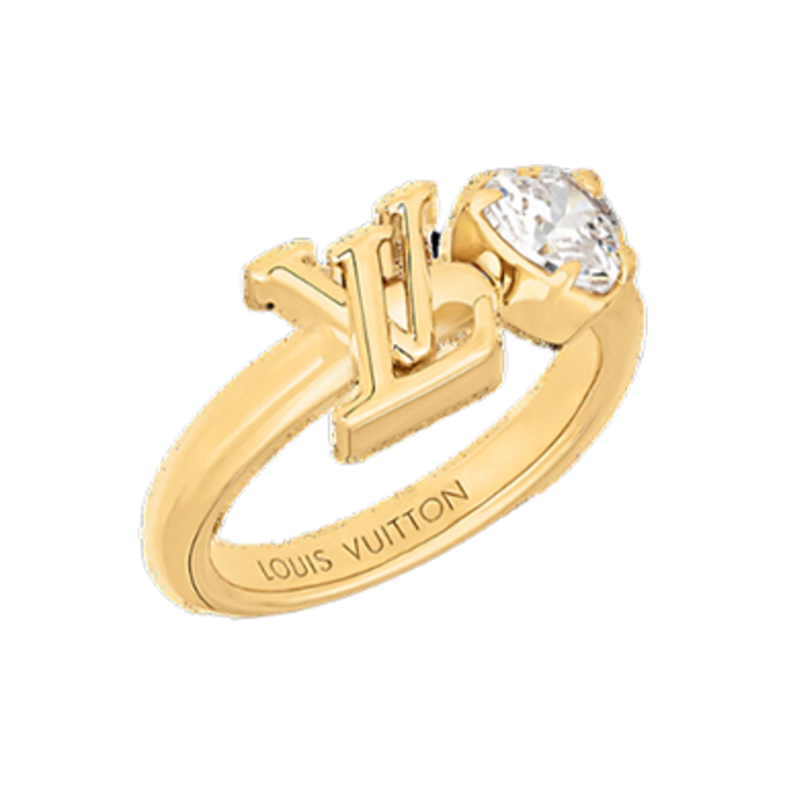 (W) 루이비통 LV 아이코닉 하트 링 골드((W) Louis Vuitton LV Iconic Heart Ring Gold) - 2