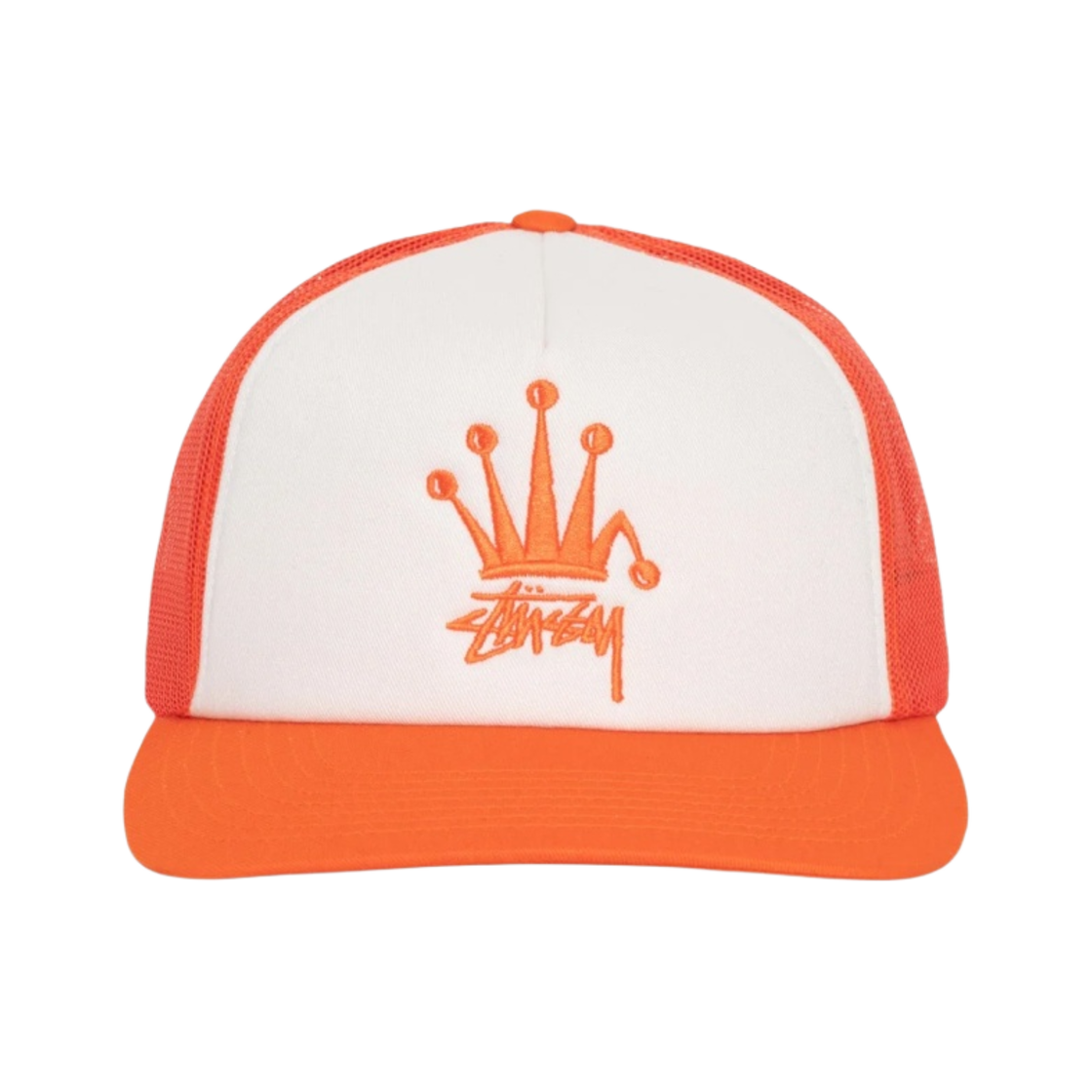 스투시 크라운 스탁 트러커 캡 오렌지(Stussy Crown Stock Trucker Cap Orange) - 2