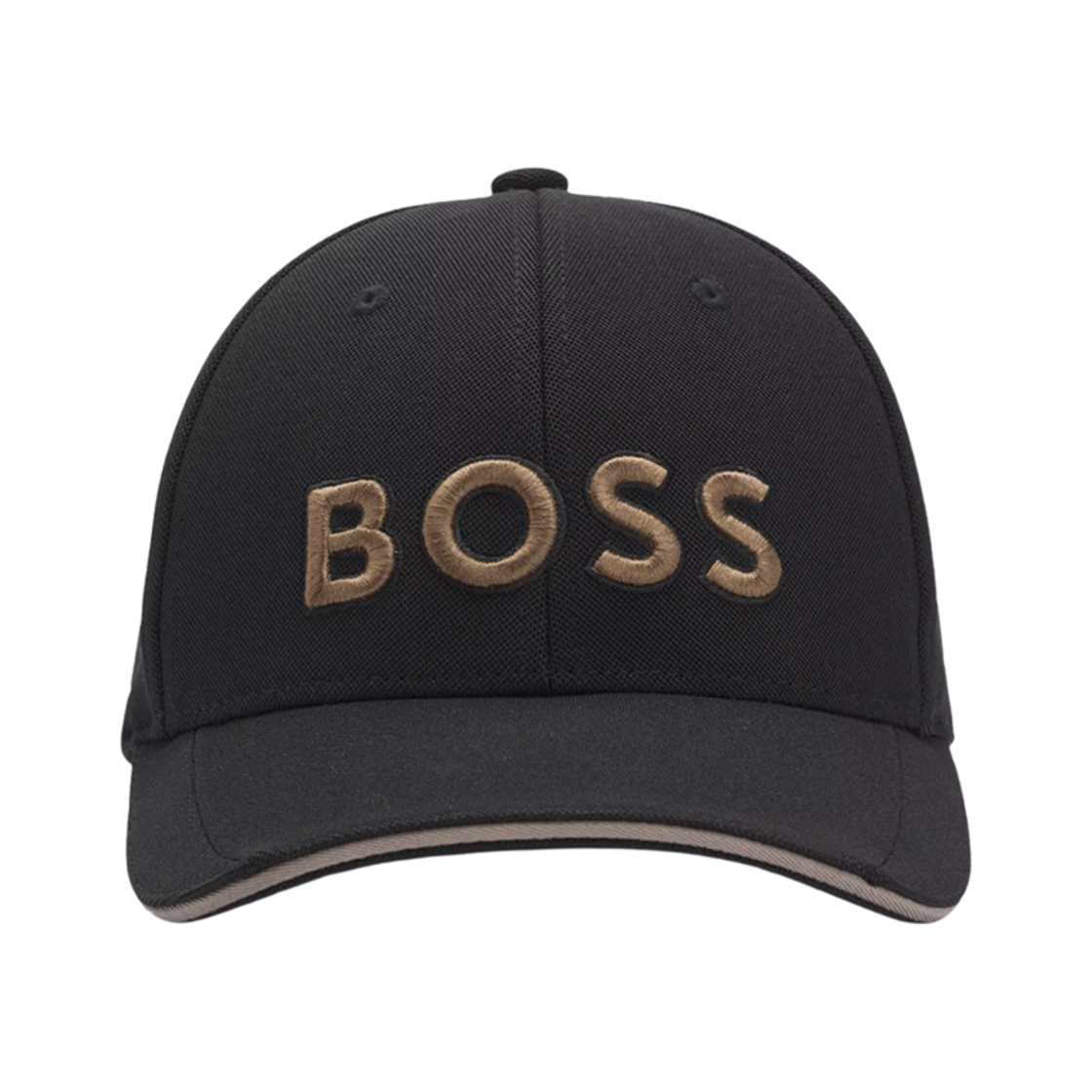 휴고 보스 니트 피케 자수 로고 식스 패널 캡 블랙(Hugo Boss Knitted Pique Six Panel Cap with Embroidered Logo Black) - 1