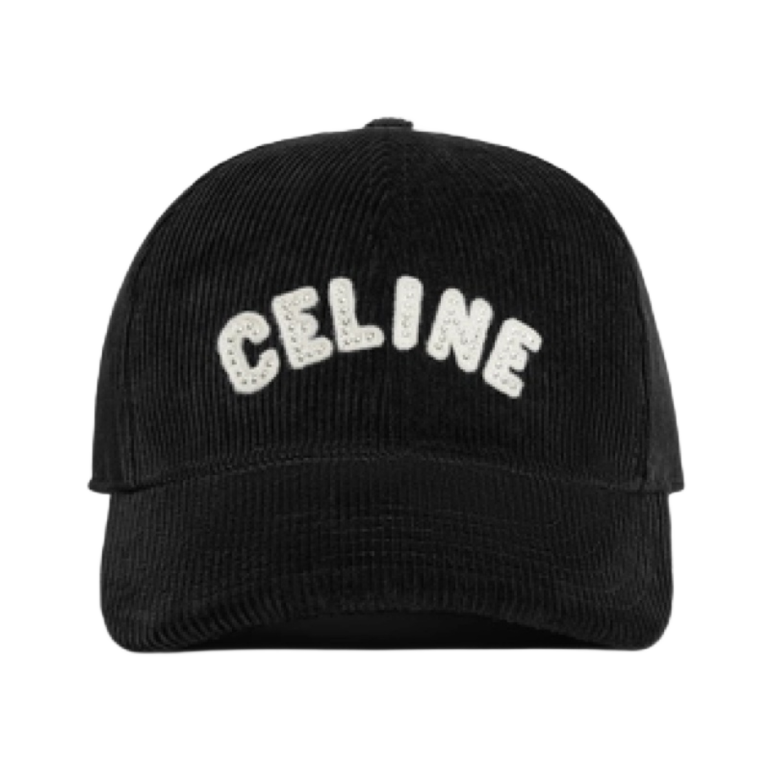 셀린느 코듀로이 베이스볼 캡 블랙