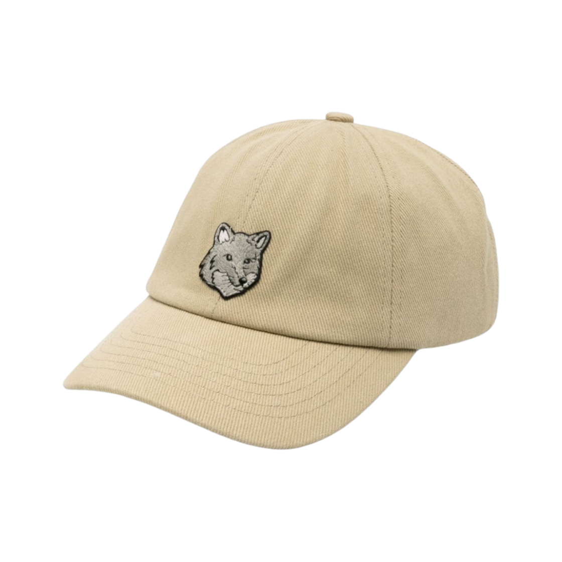 MM06104WW0096-P357 Maison Kitsune Bold Fox Head 6P Cap Beige