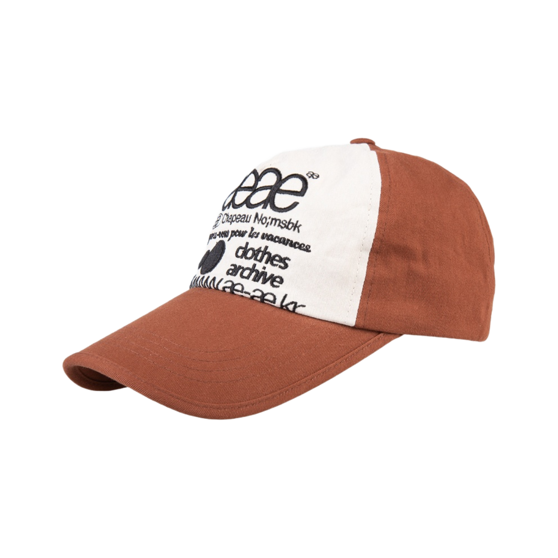 에이에이 웹 로고 5 패널 캡 브라운 블랙(Aeae Web Logo 5 Pannel Cap Brown Black) - 3
