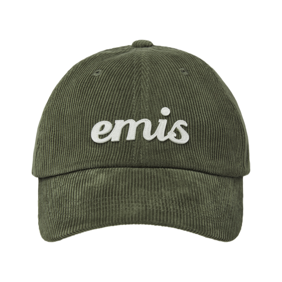 이미스 아플리케 코듀로이 볼캡 카키(Emis Applique Corduroy Ball Cap Khaki) - 1