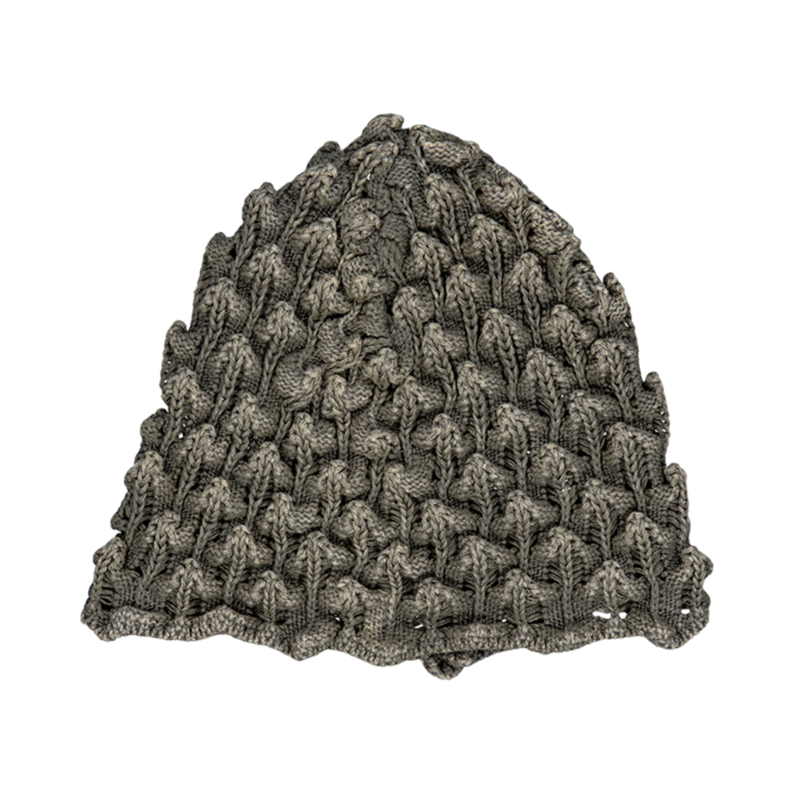 멜로우 로마네스코 니트 비니 카키(MELLOW Romanesco Knit Beanie Khaki)