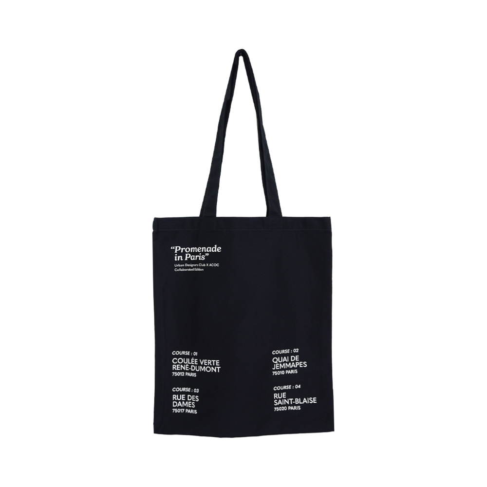 [아코크 X 유디씨 파리] 레터링 에코백_네이비([ACOC X UDC PARIS] Lettering Eco Bag_Navy)