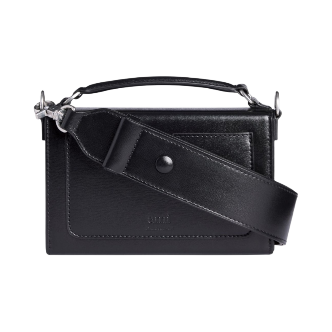 아미 런치 박스 메신저백 블랙(AMI Lunch Box Messenger Bag Black) - 3