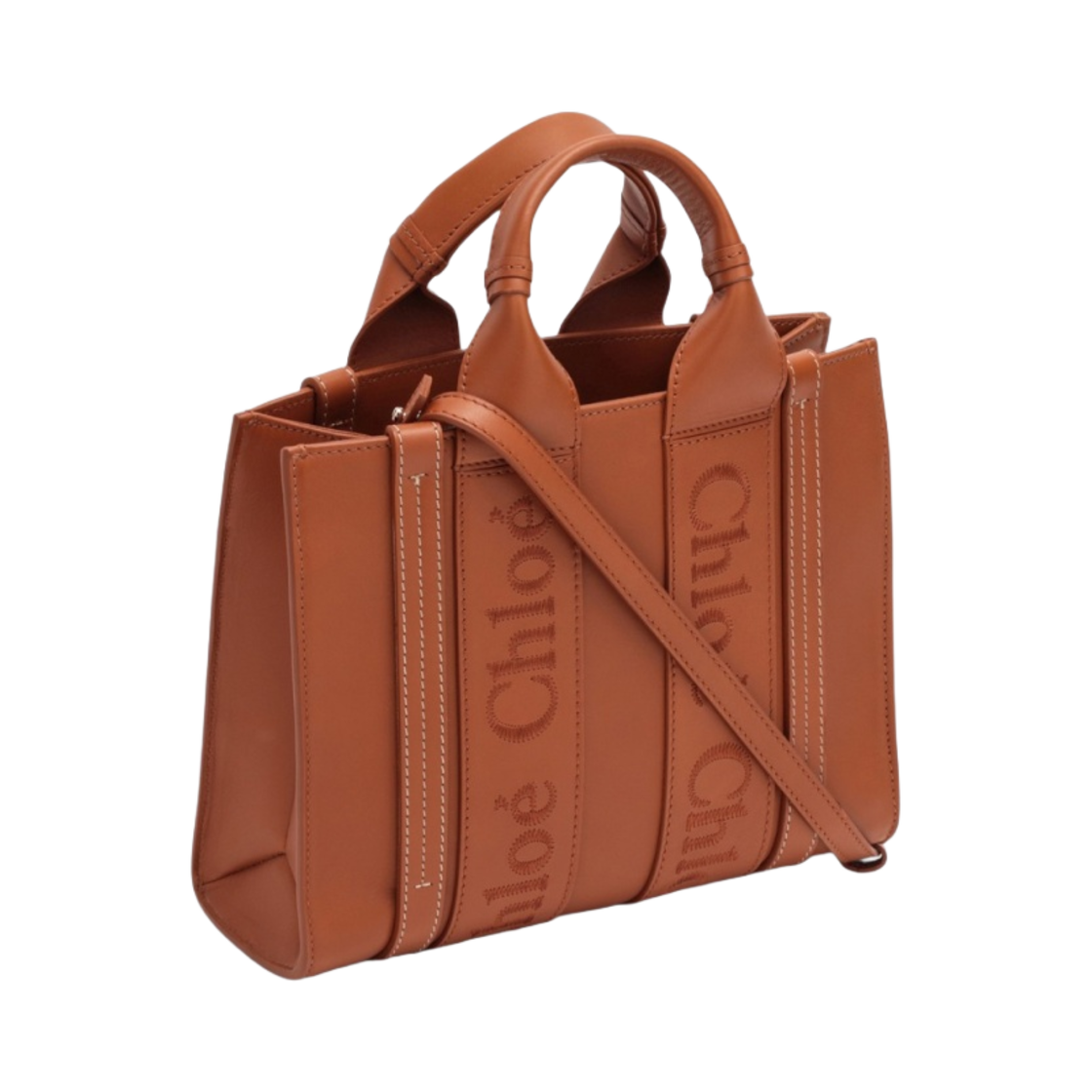 끌로에 스몰 우디 토트백 카라멜(Chloe Small Woody Tote Bag Caramel) - 2