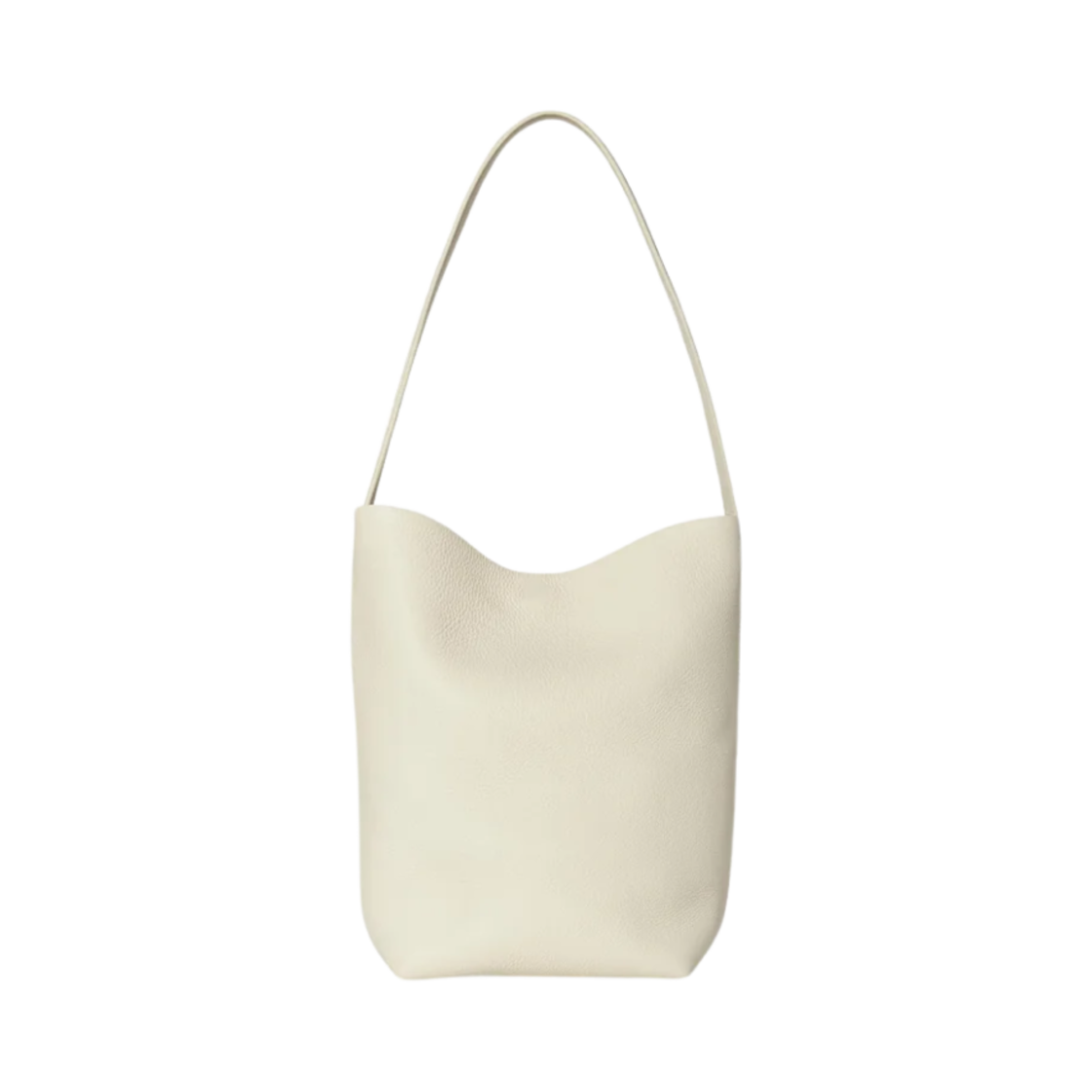 W1314L129IV The Row Small N/S Park Tote in Grained Calfskin Leather Ivory