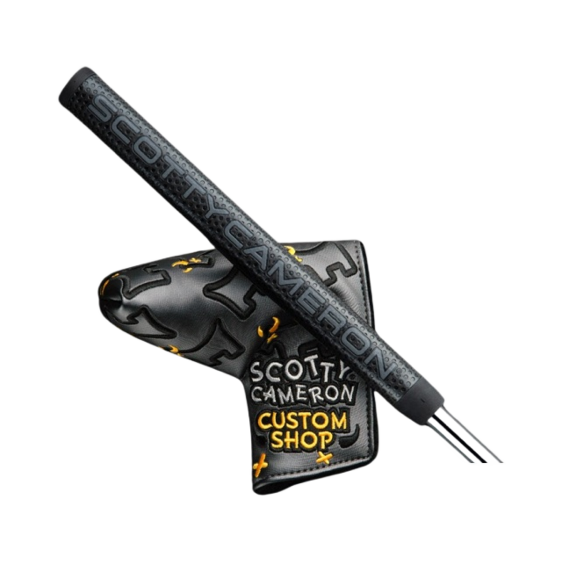 타이틀리스트 스카티 카메론 스페셜 셀렉트 패스트백 1.5 모토 댄싱 정크 야드 도그 미드 말렛 헤드커버 블랙 마타도르 그립 퍼터 34인치 그린 블랙 실버(Titleist Scotty Cameron Special Select Fastback 1.5 Moto Dancing Junk Yard Dog Mid-Mallet Headcover Black Matador Grip Putter 34-Inch Green Black Silver) - 4