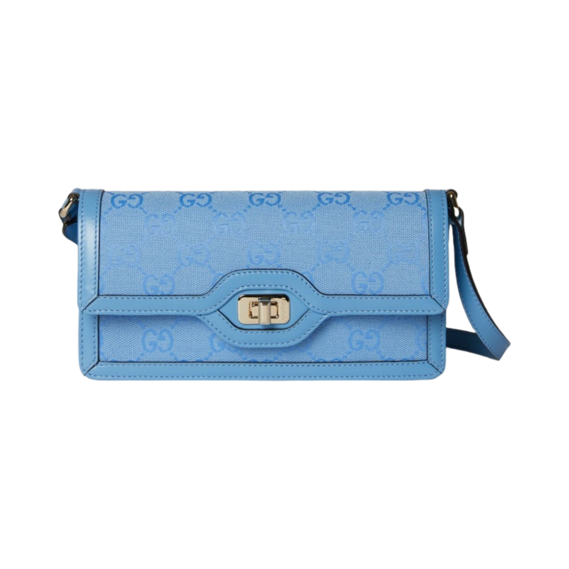 790038-FADHY-8566 Gucci Luce Mini Shoulder Bag GG Canvas Light Blue - 대표 이미지 #1