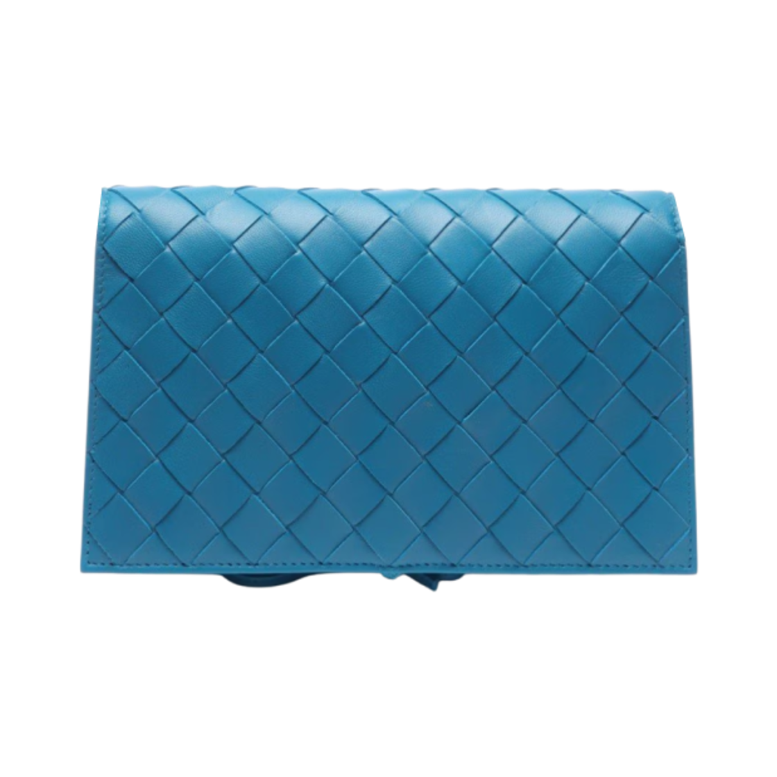 630547VCPP34403 Bottega Veneta Intrecciato Mini Crossbody Bag Blue Print