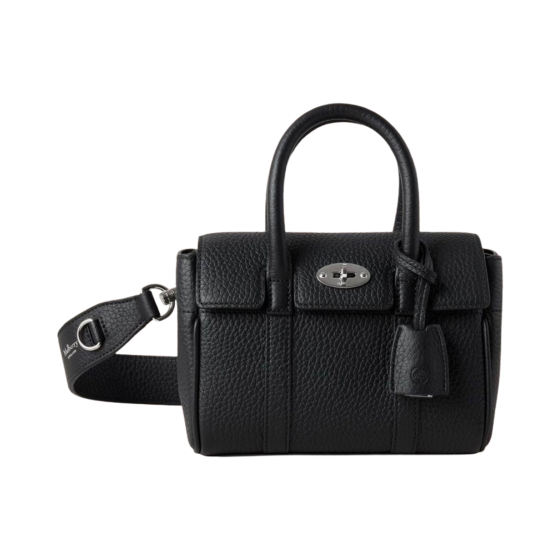 멀버리 헤비 그레인 미니 베이스워터 블랙(Mulberry Heavy Grain Mini Bayswater Black)