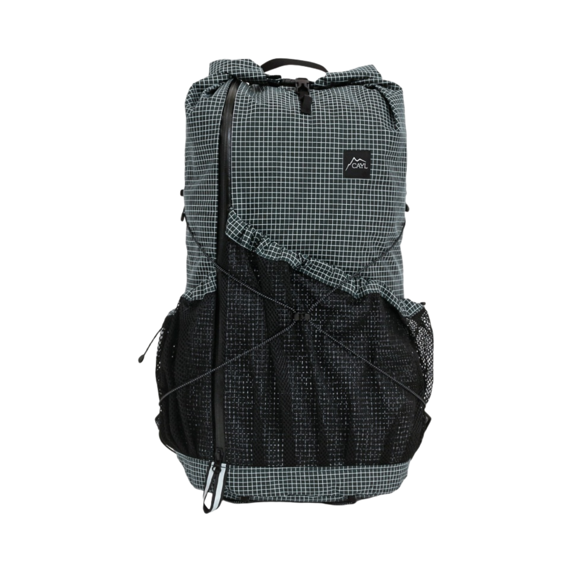 케일 마리 롤 탑 케일 그리드 다크 그린(Cayl Mari Roll Top Cayl Grid Dark Green)
