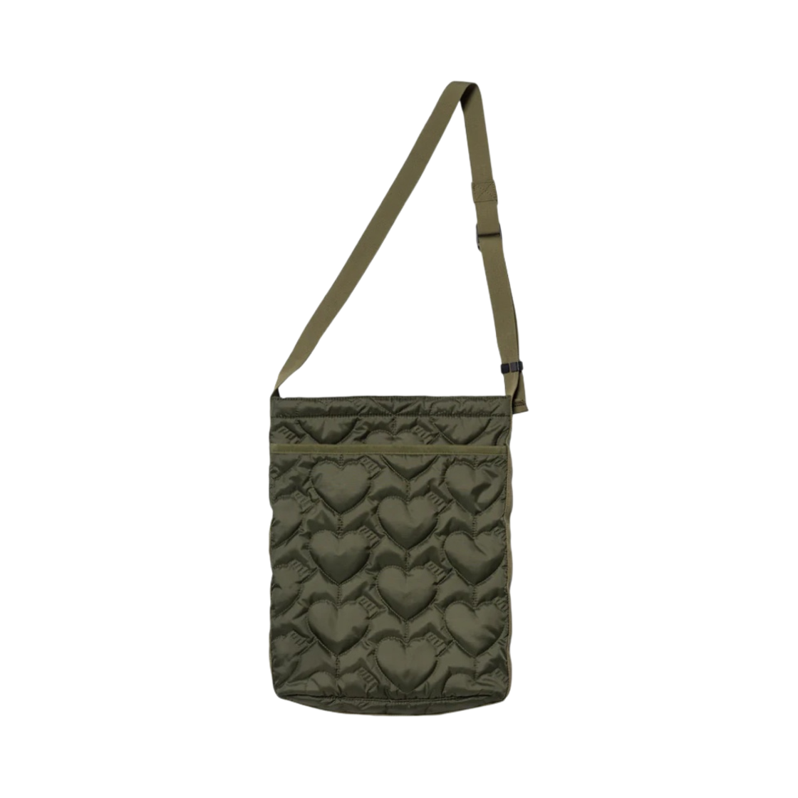 휴먼 메이드 하트 퀼팅 숄더 백 올리브 드랩(Human Made Heart Quilting Shoulder Bag Olive Drab) - 2