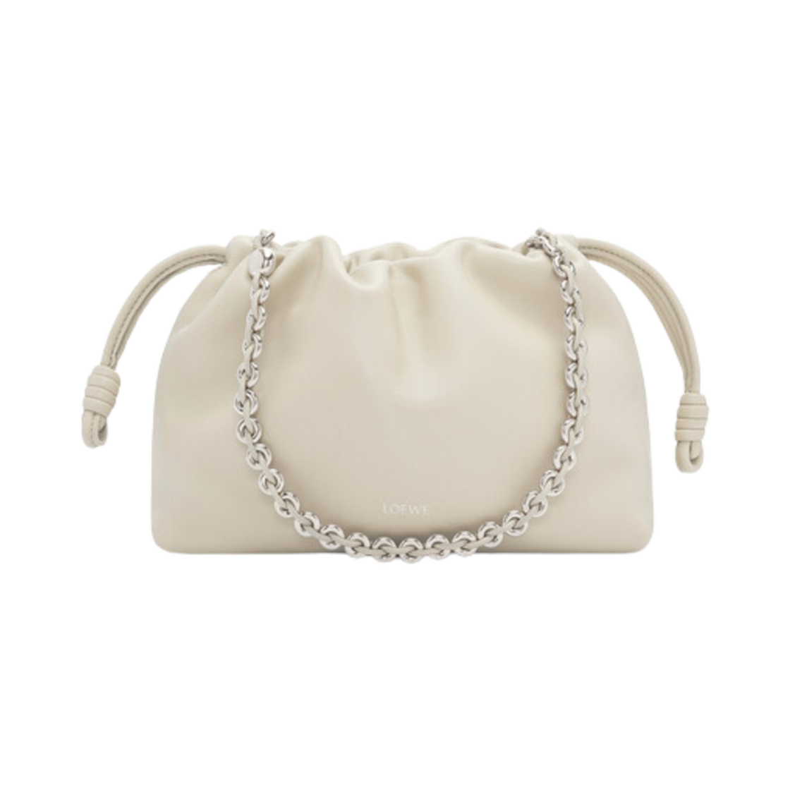 로에베 미디움 플라멘코 퍼스 백 인 멜로우 나파 램스킨 씨 솔트(Loewe Medium Flamenco Purse Bag In Mellow Nappa Lambskin Sea Salt) - 1