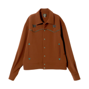 Needles Piping Cowboy Jacket Double Cloth Brown