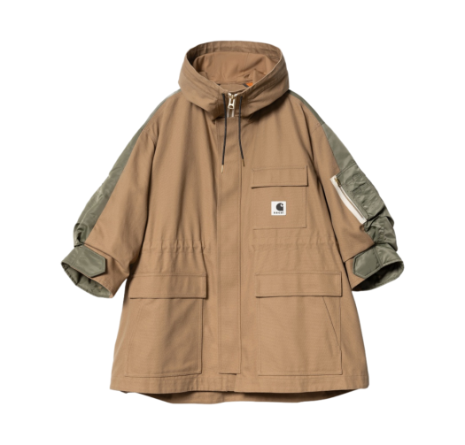 HFさま専用【sacai x Carhartt】Nylon Twill Coat Duck x Nylon Twill Coat — Beige x Khaki – La Garçonne