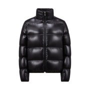 (W) Moncler Abbadia Short Down Jacket Black - 24FW