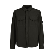C.P. Company Emerized Gabardine Utility Shirt Black - 22SS