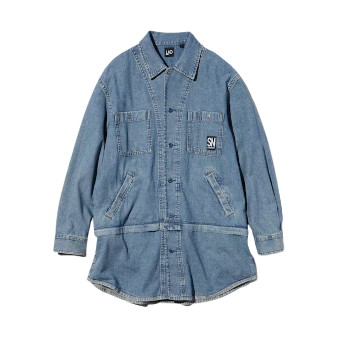 357031-63 GU x Undercover Tunic Shirt Blue - JP