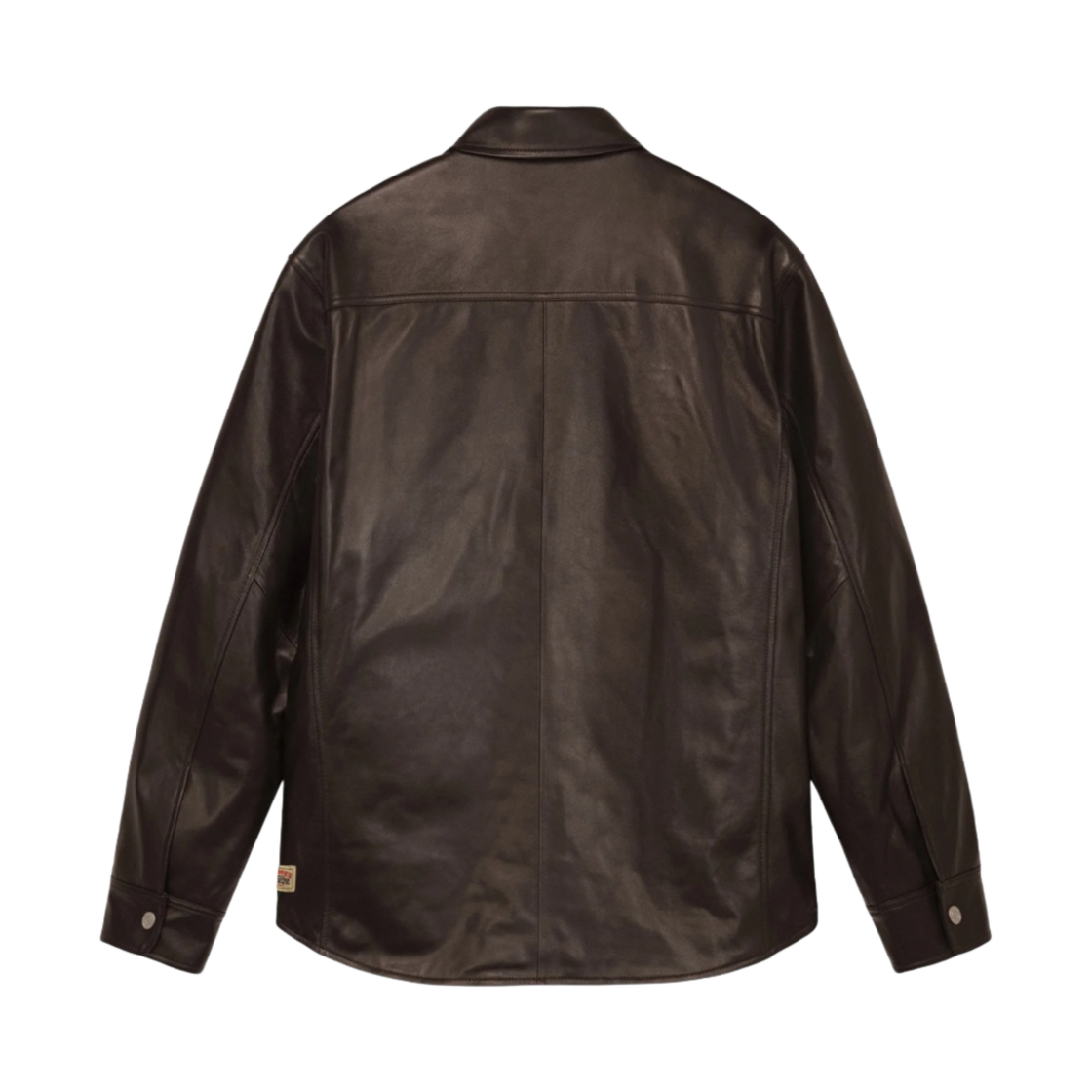 스투시 박시 레더 오버셔츠 에스프레소(Stussy Boxy Leather Overshirt Espresso) - 2